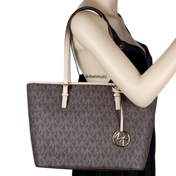 MICHAEL Michael Kors Handbags - ⚠️LAST 1⚠️ Michael Kors Jet Set Travel TZ Tote Brown